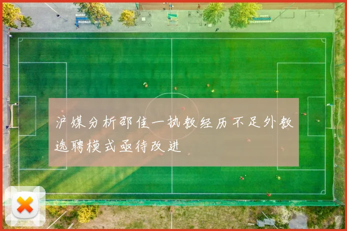 沪媒分析邵佳一执教经历不足外教选聘模式亟待改进